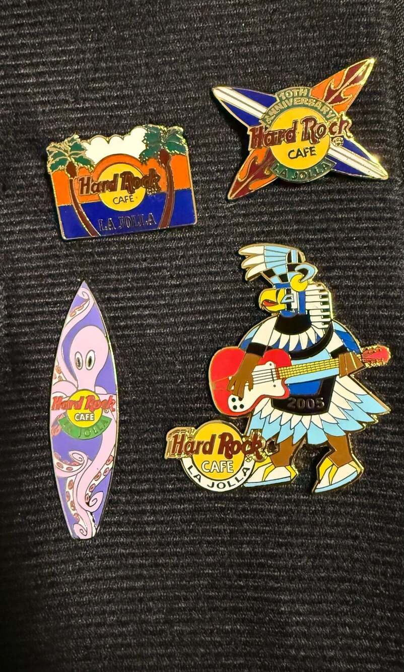 Hard Rock Cafe La Jolla Collector Pins - Lot of 4